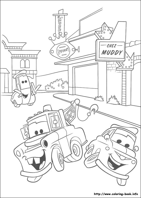 Plansa de colorat cu Cars pixar 145 52